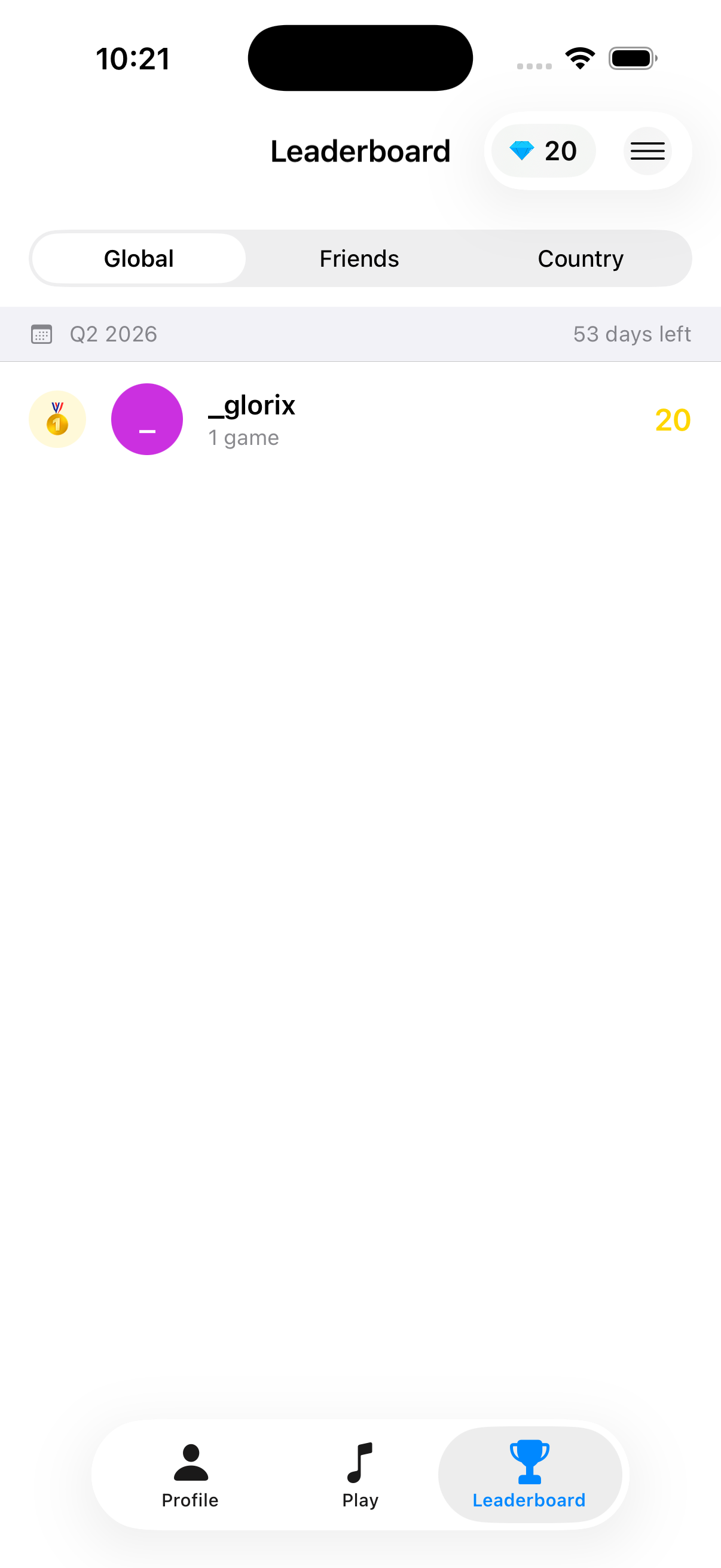 Leaderboard